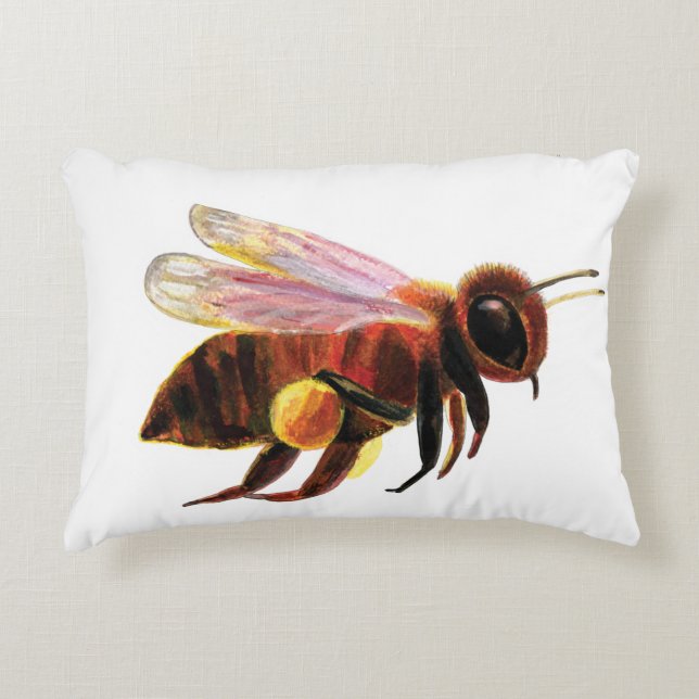 Cojín Decorativo Abejas onduladas (Anverso)