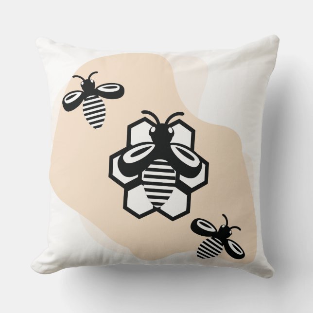 Cojín Decorativo abejas voladoras (Anverso)