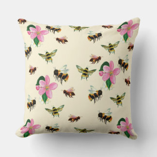 Cojín Decorativo Abejas y abejorros