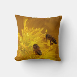 Cojín Decorativo Abejas y flores