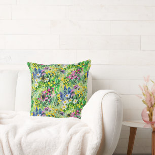 Cojín Decorativo Abejorro y flores