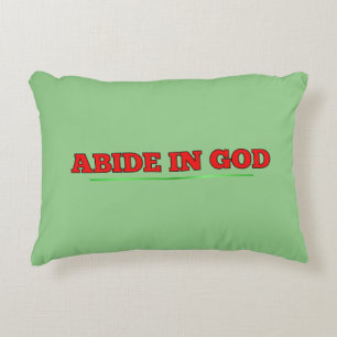 Cojín Decorativo Abide a DIOS