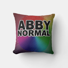 Cojín Decorativo Abnormal Abby Normal Colorida Espiral Warped Loco