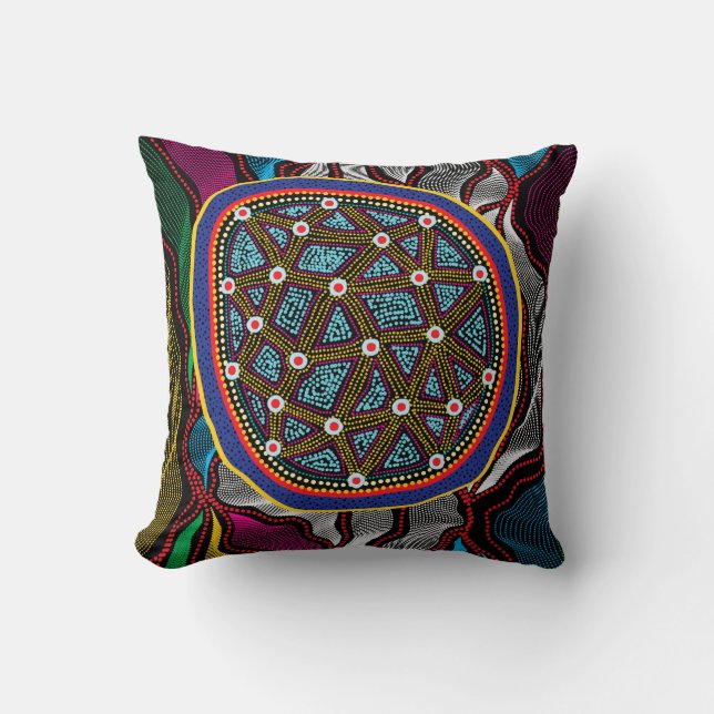 Cojín decorativo Aboriginal Design-15 (Anverso)
