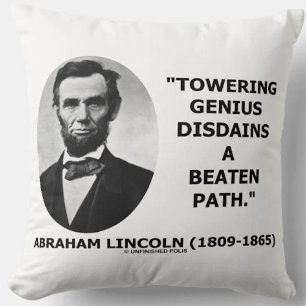 Cojín Decorativo Abraham Lincoln Genio Imponente Desprecia lo Trill