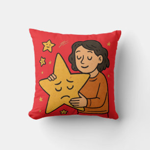 Cojín Decorativo abrazando las estrellas