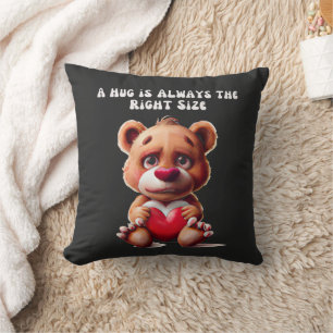 Cojín Decorativo Abrazo de osito de peluche lindo   