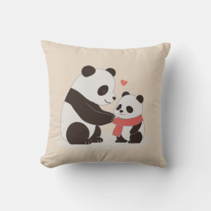 Cojín Decorativo Abrazos cálidos, amor panda