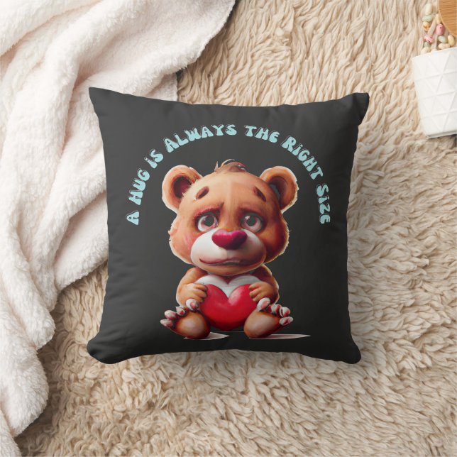 Cojín Decorativo Abrazos de osito de peluche (Manta)
