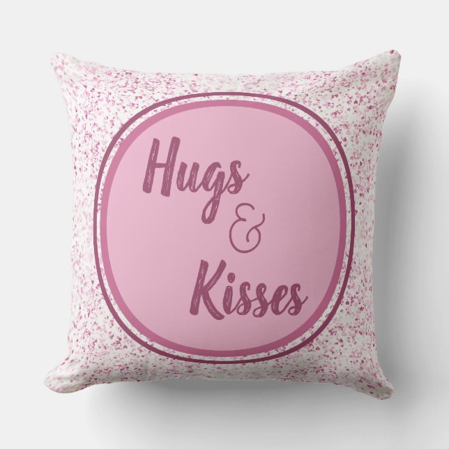 Cojín Decorativo Abrazos y besos (Anverso)