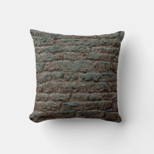 Cojín Decorativo Abreviador de textualidad de la pared de ladrillo 