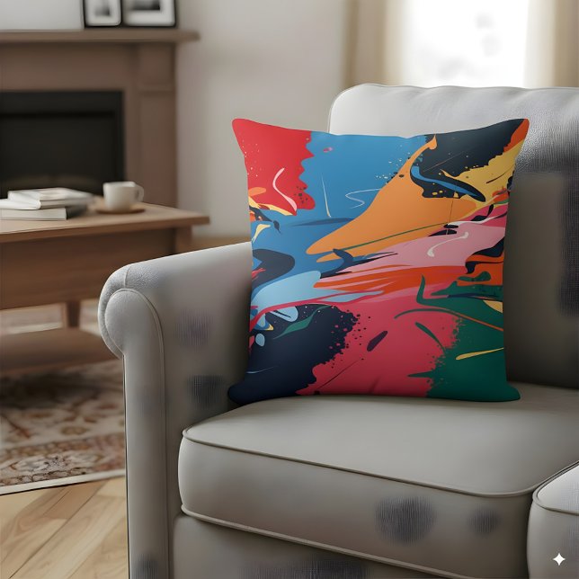 Cojín Decorativo AbstarctVibrant Colorful (Subido por el creador)