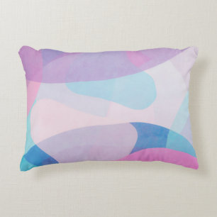 Cojín Decorativo Abstracción de la acuarela Pastel   Pilar de énfas