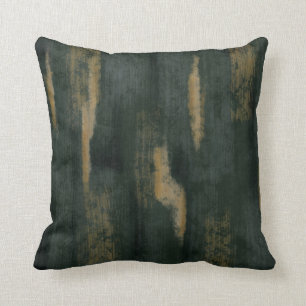 Cojín Decorativo Abstracción de los abrazos blandos Verde profundo