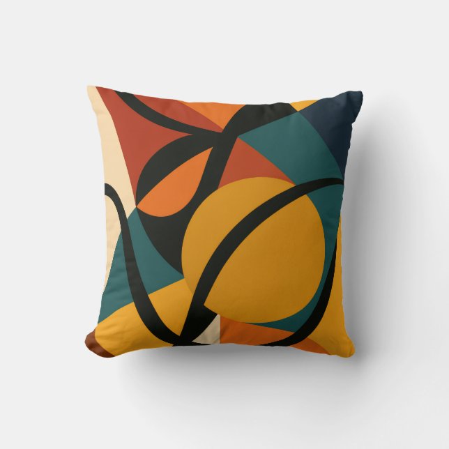 Cojín Decorativo Abstract African Throw Pillow (Anverso)