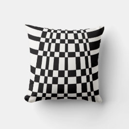 Cojín Decorativo Abstract Black and White Checks