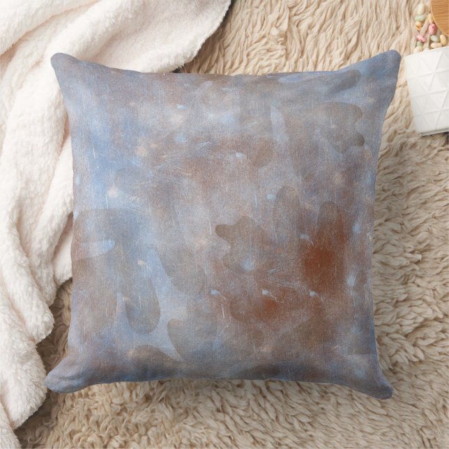Cojín Decorativo Abstract Blue Brown Grunge (Manta)