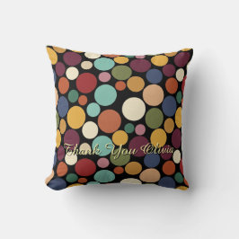 Cojín Decorativo Abstract Circle Custom Message Gift Throw Pillow