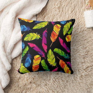 Cojín Decorativo Abstract colorful feather explosion