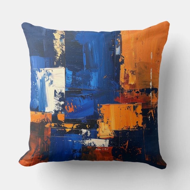Cojín Decorativo Abstract Expressionist Pillow Cover Design (Anverso)