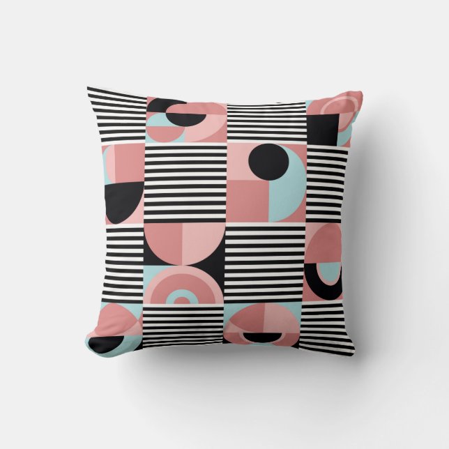 Cojín Decorativo Abstract geometric pattern. Seamless modern print  (Anverso)