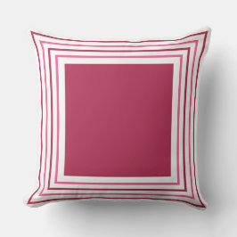 Cojín Decorativo Abstract Geometrical Burgundy Red & Pink