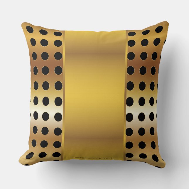 Cojín Decorativo Abstract Gold Luxury Pillow (Anverso)