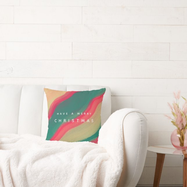 Cojín Decorativo Abstract Hand Painted Pattern Flat Holiday Card (Sofá)