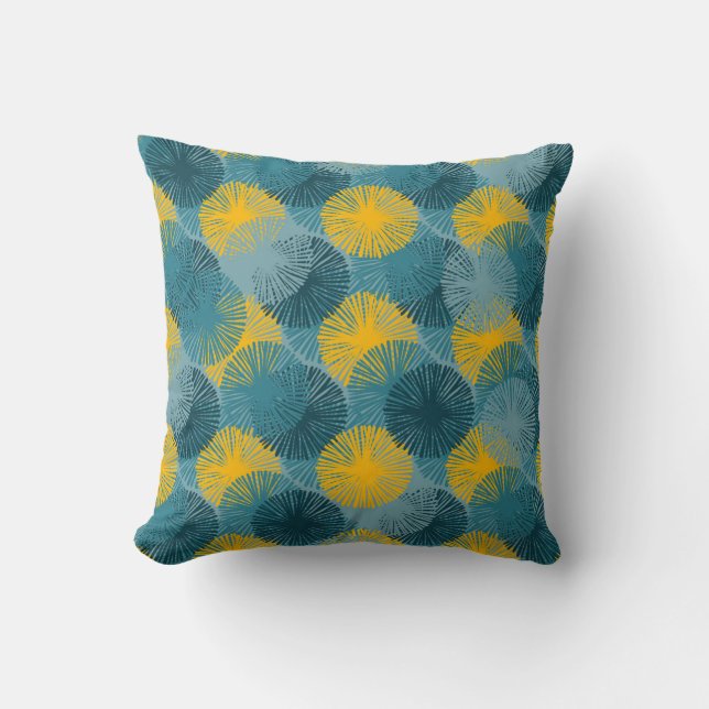 Cojín Decorativo Abstract Ikat and boho style handcraft fabric patt (Anverso)