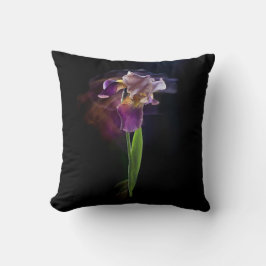 Cojín Decorativo Abstract Iris Flower – Elegant Floral Art