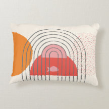 Abstract Line Arch 2 puntos de pez Pillow 16" x 12