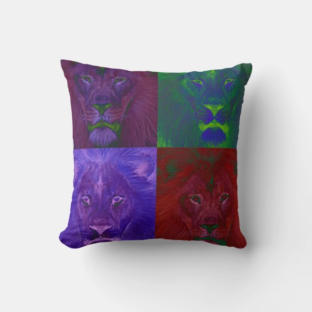 Cojín Decorativo Abstract Lions Pillow (Anverso)