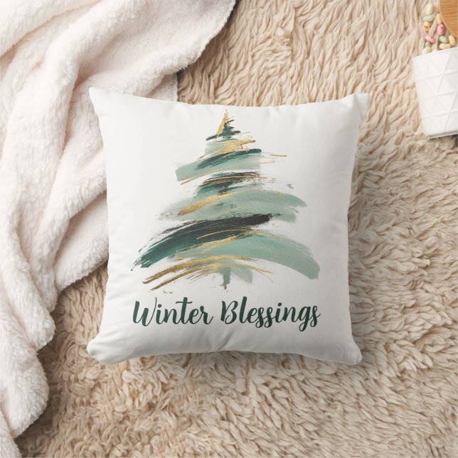 Cojín Decorativo Abstract Painted Christmas Tree (Manta)