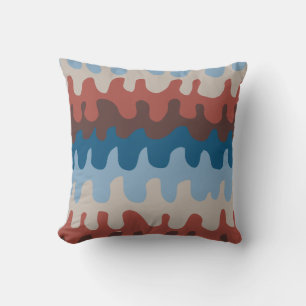 Cojín Decorativo Abstract Pattern Blues and Browns