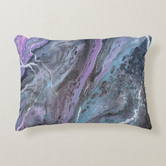 Cojín Decorativo Abstract Purple & Teal Flow