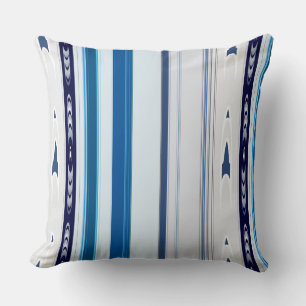 Cojín Decorativo Abstract Symphony in Blue 5 (Vertical Lines)