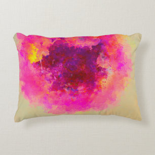 Cojín Decorativo Abstract watercolor background. Colorful texture.