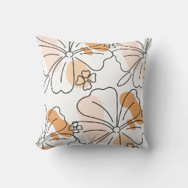 Cojín Decorativo Abstract Watercolor Floral Pillow Cover - Modern
