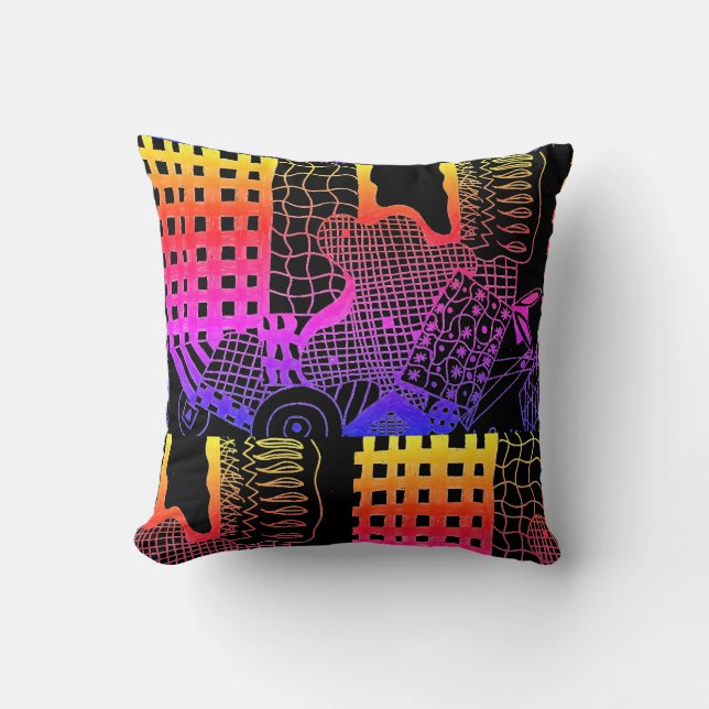 Cojín decorativo abstracto1 (Anverso)