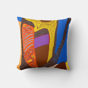 Cojín Decorativo Abstracto aborigen Art Vol. 09