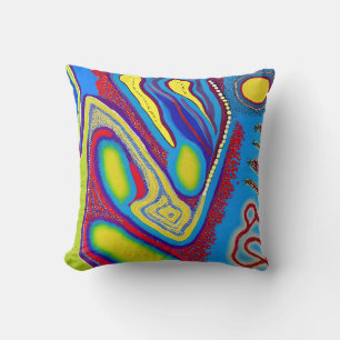 Cojín Decorativo Abstracto aborigen Art Vol. 10