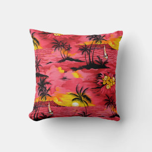 Cojín Decorativo Abstracto Acuarela: Diseño de impresión creativa.