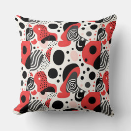 Cojín decorativo abstracto audaz y audaz