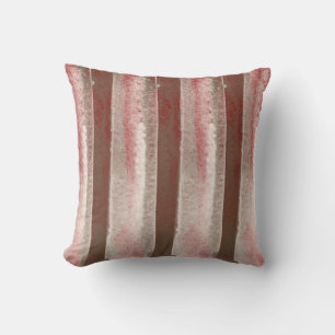 Cojín Decorativo Abstracto Burgundy Beige Marrón Tan Moderno