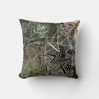 Cojín Decorativo abstracto con lobo