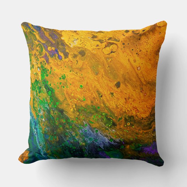 Cojín decorativo abstracto de encargo de la (Anverso)