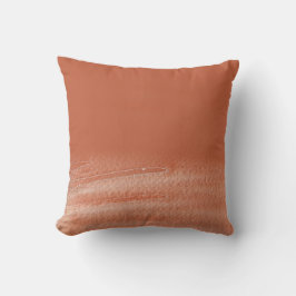 Cojín Decorativo Abstracto de Terracota Coral Abstract Watercolor