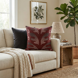 Cojín Decorativo abstracto floral artístico elegante acuarela 