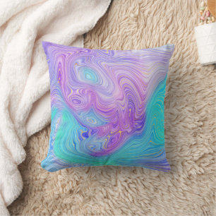 Cojín Decorativo Abstracto Morado Acuático