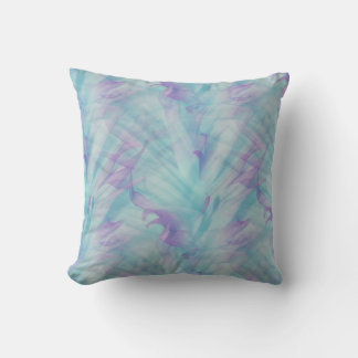 Cojín Decorativo Abstracto Morado y Azul Pastel